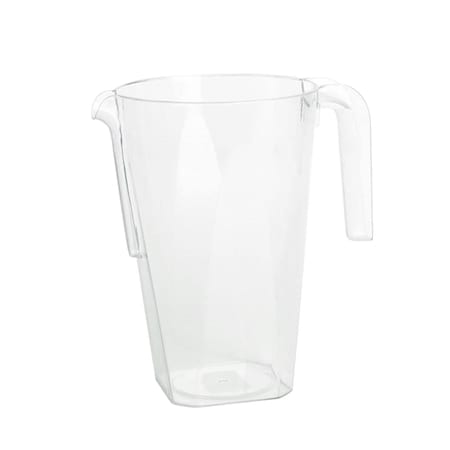 Smarty Had A Party 52 oz. Clear Square Plastic Disposable Pitchers (24 Pitchers), 24PK 552S-CASE